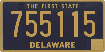 DE license plate 755115