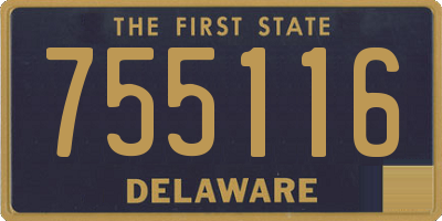 DE license plate 755116