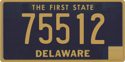 DE license plate 75512