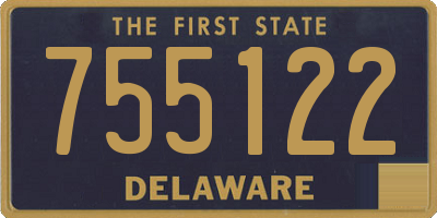 DE license plate 755122