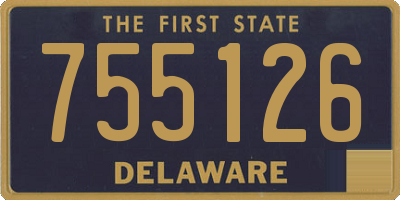 DE license plate 755126