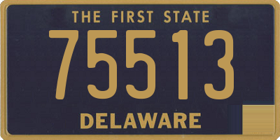 DE license plate 75513