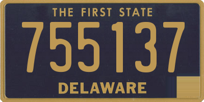 DE license plate 755137