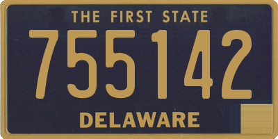DE license plate 755142