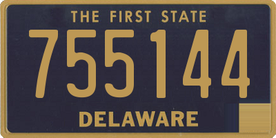DE license plate 755144