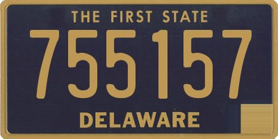 DE license plate 755157