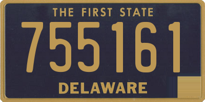 DE license plate 755161