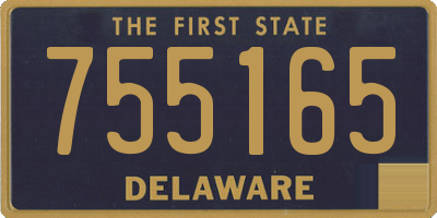 DE license plate 755165