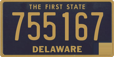 DE license plate 755167