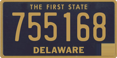 DE license plate 755168