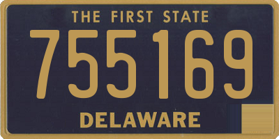 DE license plate 755169