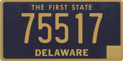 DE license plate 75517