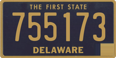 DE license plate 755173