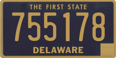 DE license plate 755178