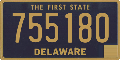 DE license plate 755180