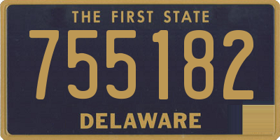 DE license plate 755182