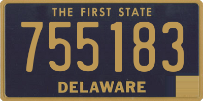 DE license plate 755183