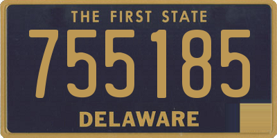 DE license plate 755185