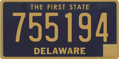 DE license plate 755194