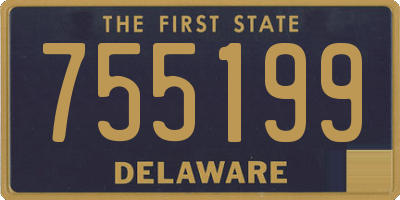 DE license plate 755199