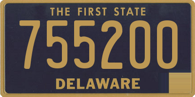 DE license plate 755200