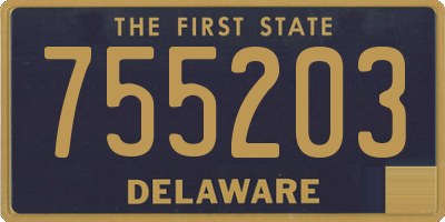 DE license plate 755203