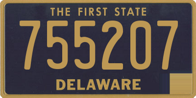 DE license plate 755207