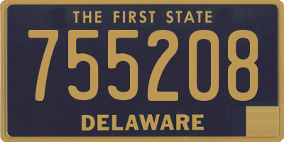 DE license plate 755208
