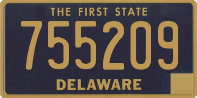 DE license plate 755209