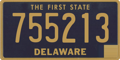 DE license plate 755213