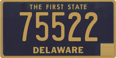 DE license plate 75522