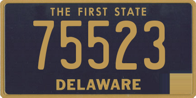 DE license plate 75523