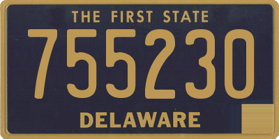 DE license plate 755230