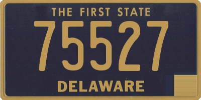 DE license plate 75527
