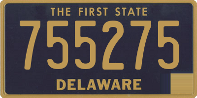 DE license plate 755275
