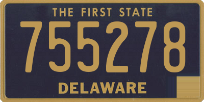 DE license plate 755278