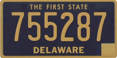 DE license plate 755287