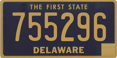 DE license plate 755296
