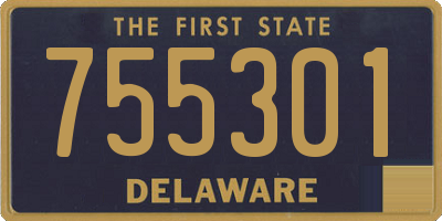 DE license plate 755301