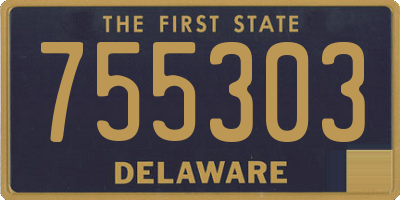 DE license plate 755303