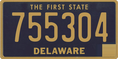 DE license plate 755304