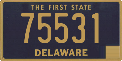 DE license plate 75531