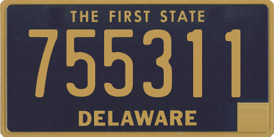 DE license plate 755311