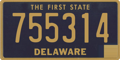 DE license plate 755314