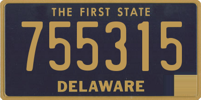 DE license plate 755315