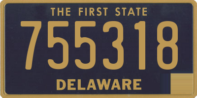 DE license plate 755318