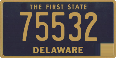 DE license plate 75532