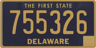 DE license plate 755326