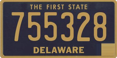 DE license plate 755328
