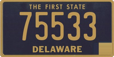 DE license plate 75533